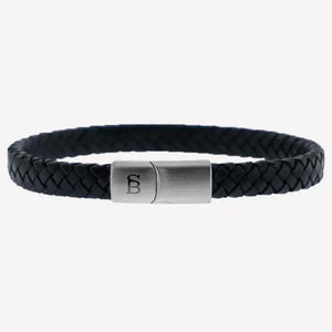 Leather Bracelet Riley - Black