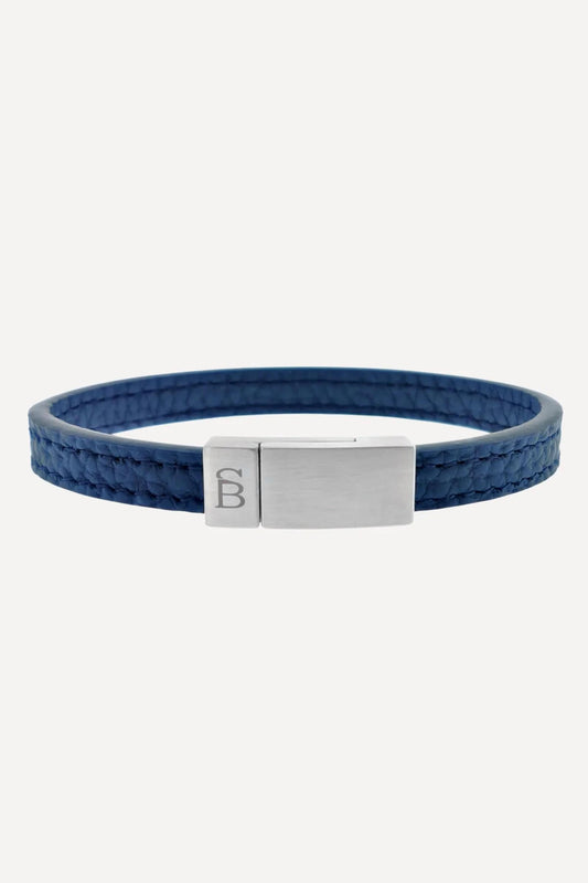 Leather Bracelet Grady - Marine