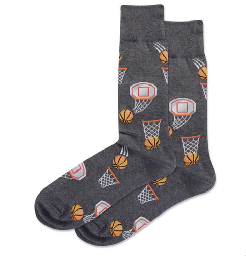 Men's Basketball Socks/Charcoal