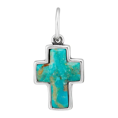 Blue Divine Charm, Sterling Silver & Turquoise