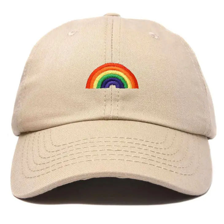 Rainbow Embroidered Ball Cap- Sale