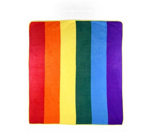Rainbow Plush Blanket