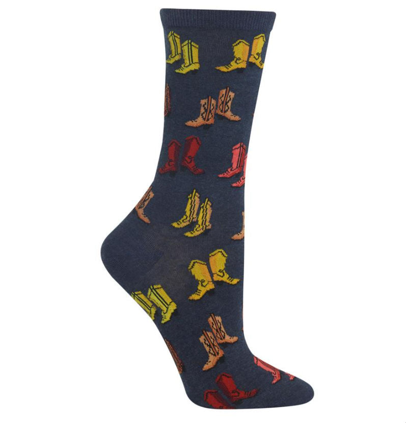 Women's Boots Crew Socks/Denim Heather Clearance